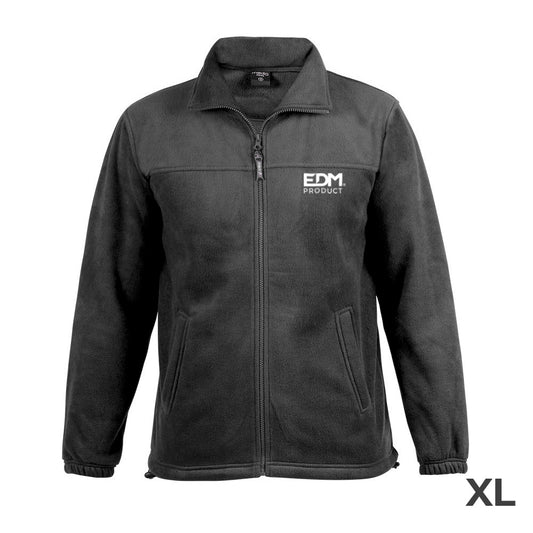 Merchandising casaco polar fleece 280g/mÂ² com ziper edm tamanho-xl_0