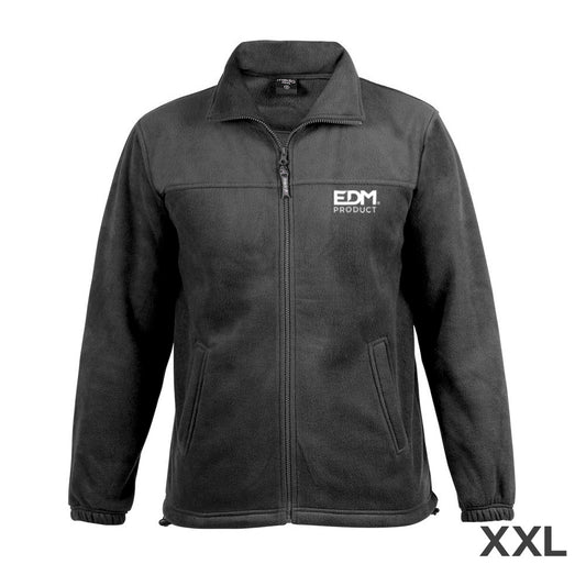 Merchandising casaco polar fleece 280g/mÂ² com ziper edm tamanho-xxl_0