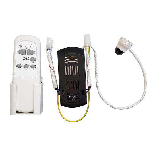 Kit de controle e receptor de substituiÃ§Ã£o para ventiladores de teto modelos: 33988,3989,33806, 33807,33803 edm_0