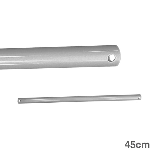 ExtensÃ£o cromo de tubo 45cm para ventoinhas de teto_0
