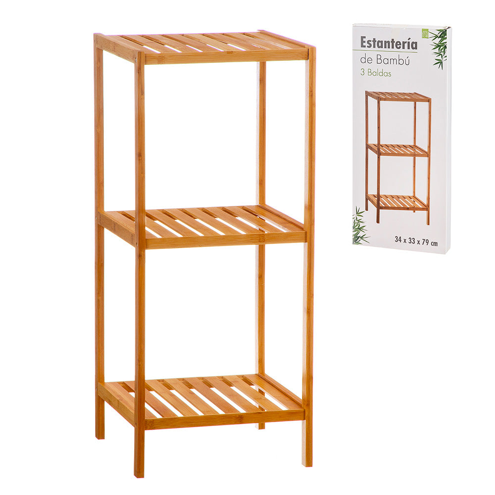 Estante de bambu de 3 prateleiras caison_0