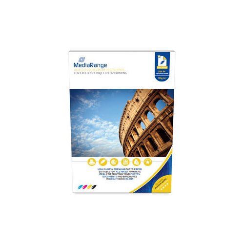 PAPEL FOTOGRAFICO MEDIARANGE MRINK107 A4 BRILLO_0