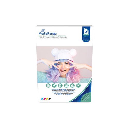 PAPEL FOTOGRAFICO MEDIARANGE MRINK103 A4 BRILLO_0