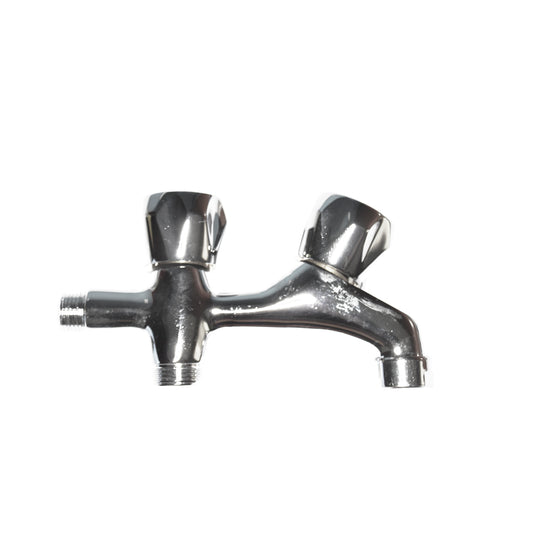 Torneira mÃ¡quina lavar roupa dupla v/ metal cr 1/2" (embalado)_0