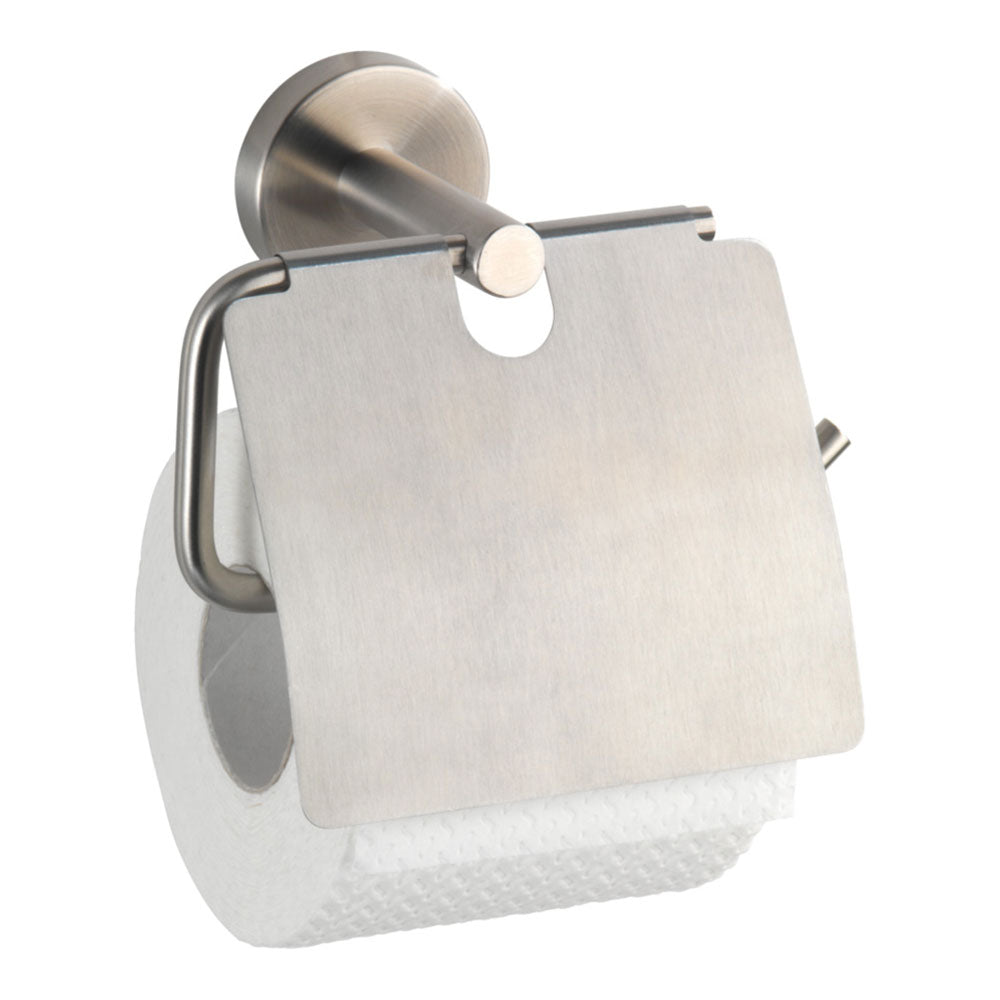 Porta-rolo de aÃ§o inoxidÃ¡vel bosio com tampa_0
