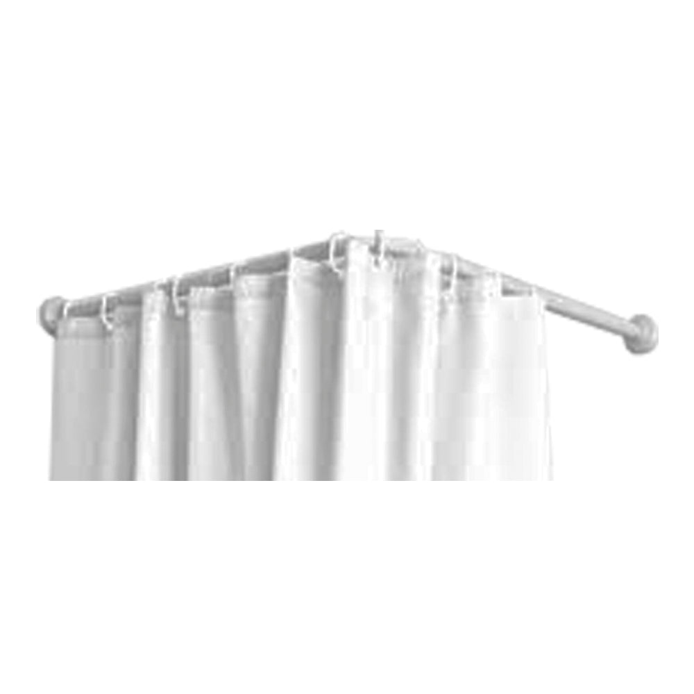 VarÃ£o branco para cortina angular de 70 x 100 a 175 cm_0