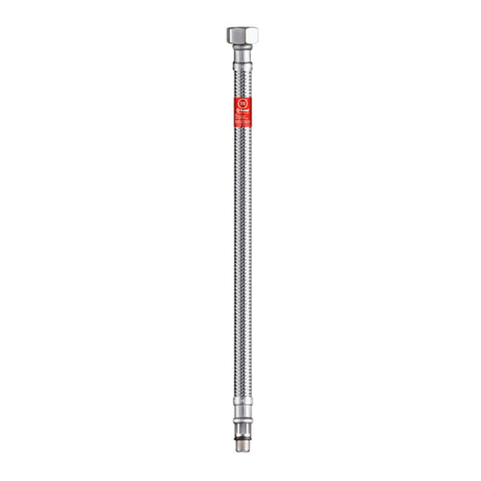 Tubo flexÃ­vel inoxidÃ¡vel para torneira f 3/8 pol. - m 10 x 1, 30 cm_0