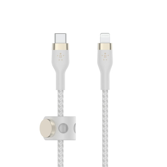 CAVO INTRECCIATO SILICONE DA USB-C A LIGHTNING 3M - BIANCO_0