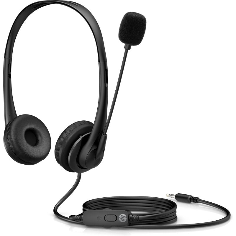 Headset HP Wired 3.5mm Stereo - Preto