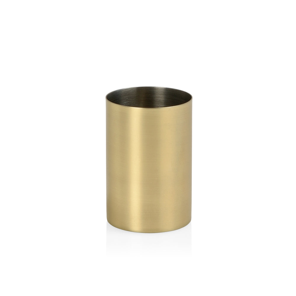 Porta sanitÃ¡ria, aÃ§o inox, ouro, Ã¸ 6,5 x 9,5 cm_0