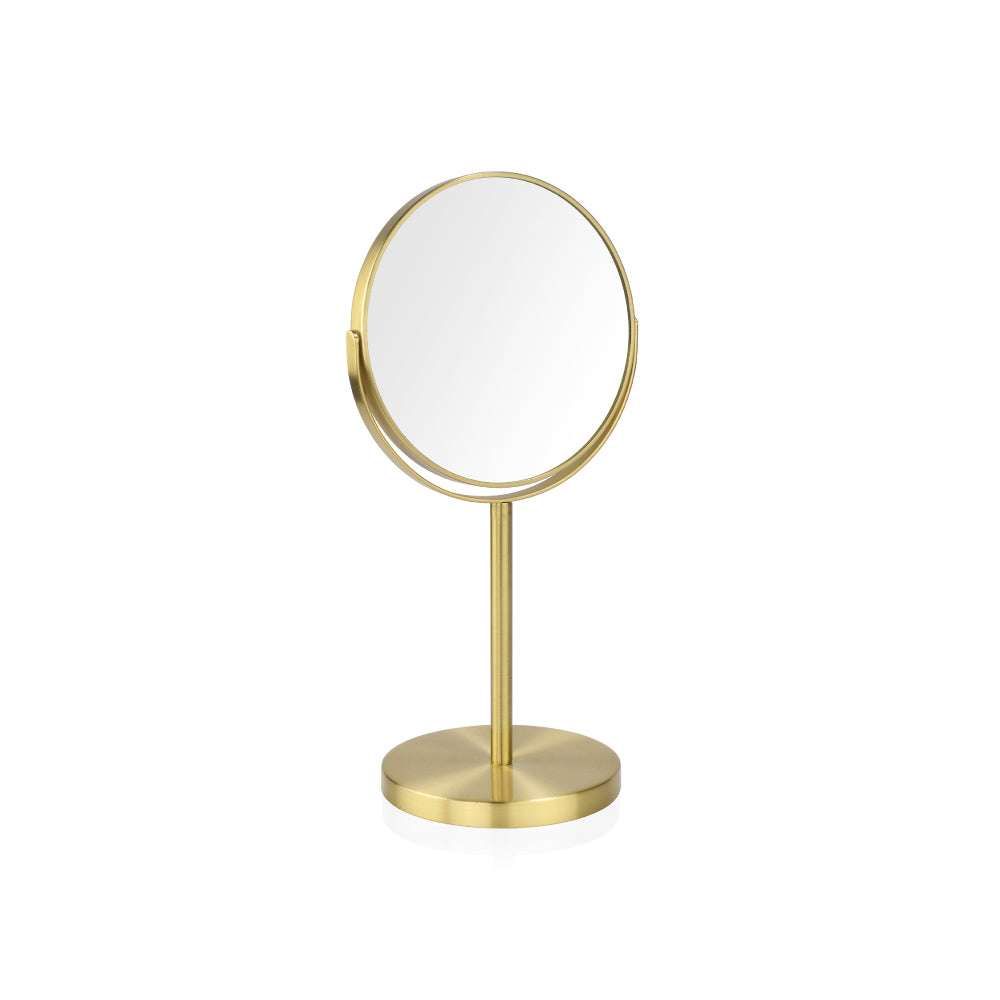 Suporte espelho redondo em metal dourado, largura x5, Ã¸17 cm_0