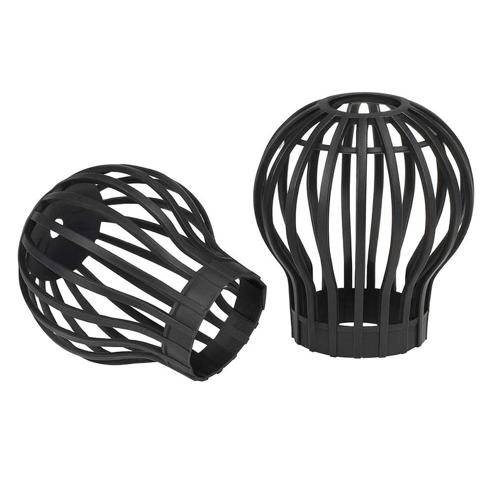 Grelha esfÃ©rica para calha/tubo de queda de Ã¸12 cm, 2 peÃ§as_0
