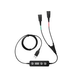 Auricular Jabra Link 265 USB com 2 QD / Preto / 265-09_0