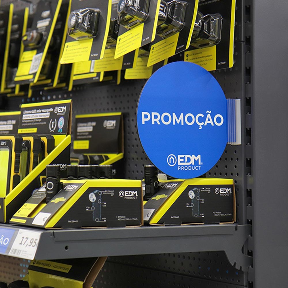 Display promoÃ§Ã£o mÃ³dulo portuguÃªs "promoÃ§ao" edm Ã¸20cm, contÃ©m suporte adesivo 02942_0