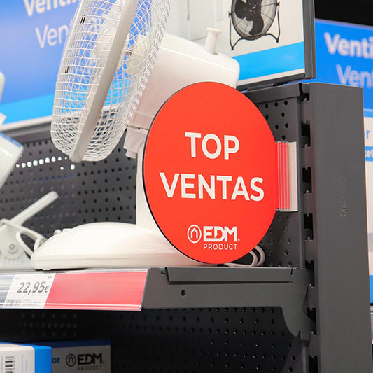 Display promoÃ§Ã£o mÃ³dulo espanhol "top ventas" edm Ã¸20cm, contÃ©m suporte adesivo 02942_0