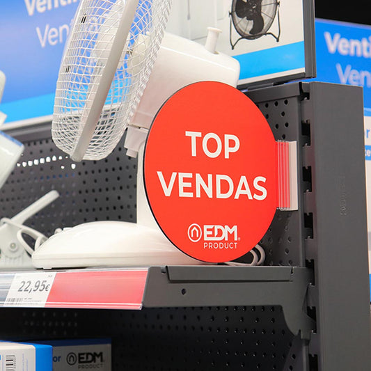 Display promoÃ§Ã£o mÃ³dulo portuguÃªs "top vendas" edm Ã¸20cm, contÃ©m suporte adesivo 02942_0
