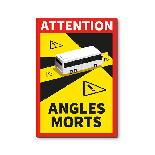 Pack 3 adesivos "angles morts" Ã´nibus 17x25cm_0