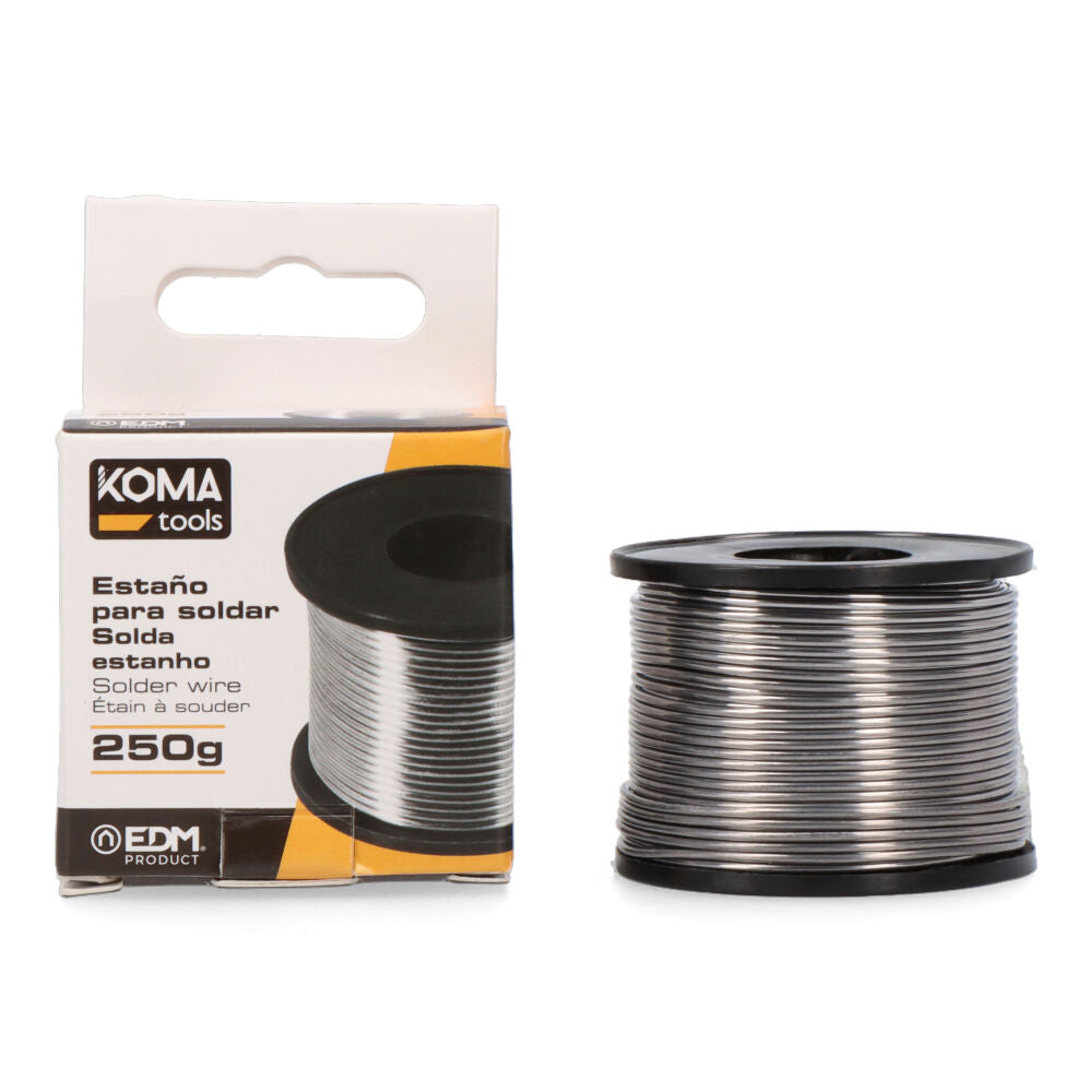 Bobine de fio de estanho 250g 60% 1mm. koma tools_0