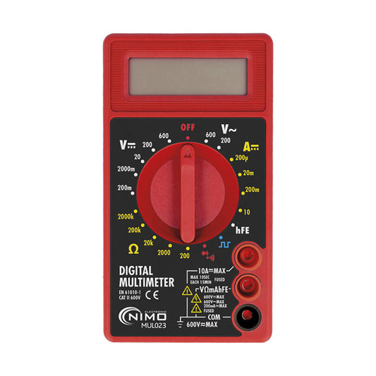 MultÃ­meetro digital 3 1/2 dÃ­gitos cat.ii 600v nimo_0