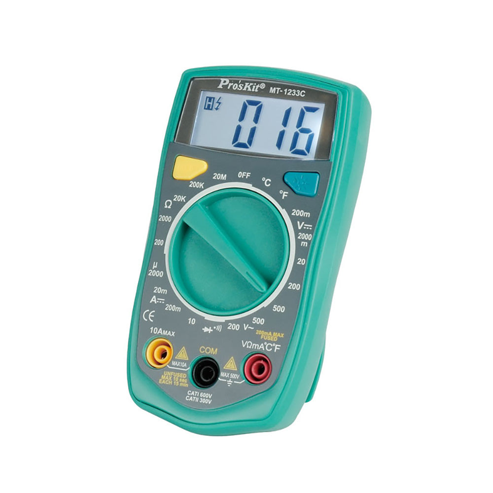 MultÃ­metro digital 3 1/2 dÃ­gitos com teste de temperatura proskit_0