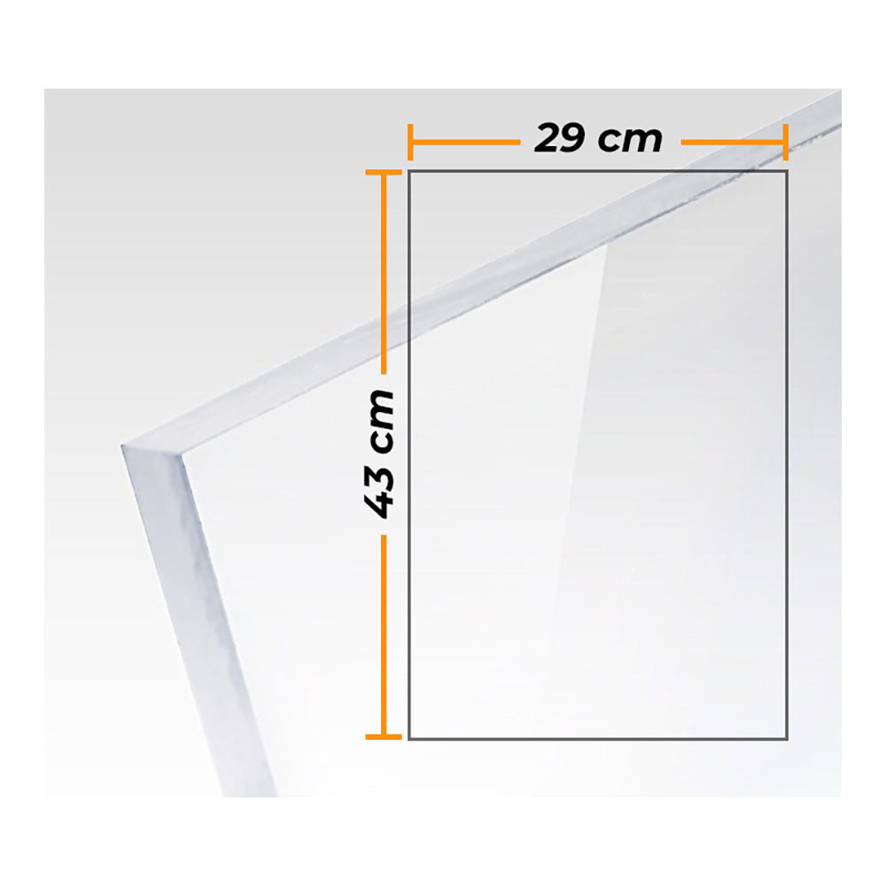 Placa metacrilato transparente colada 3mm - 29x43cm._0