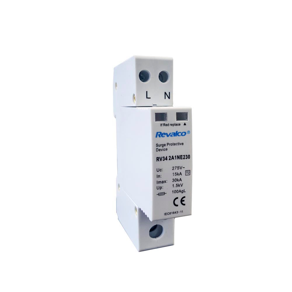 Protetor sobretensÃ£o 1p+n 30ka 275v transitÃ³rio 1 mÃ³dulo (retractilado)_0