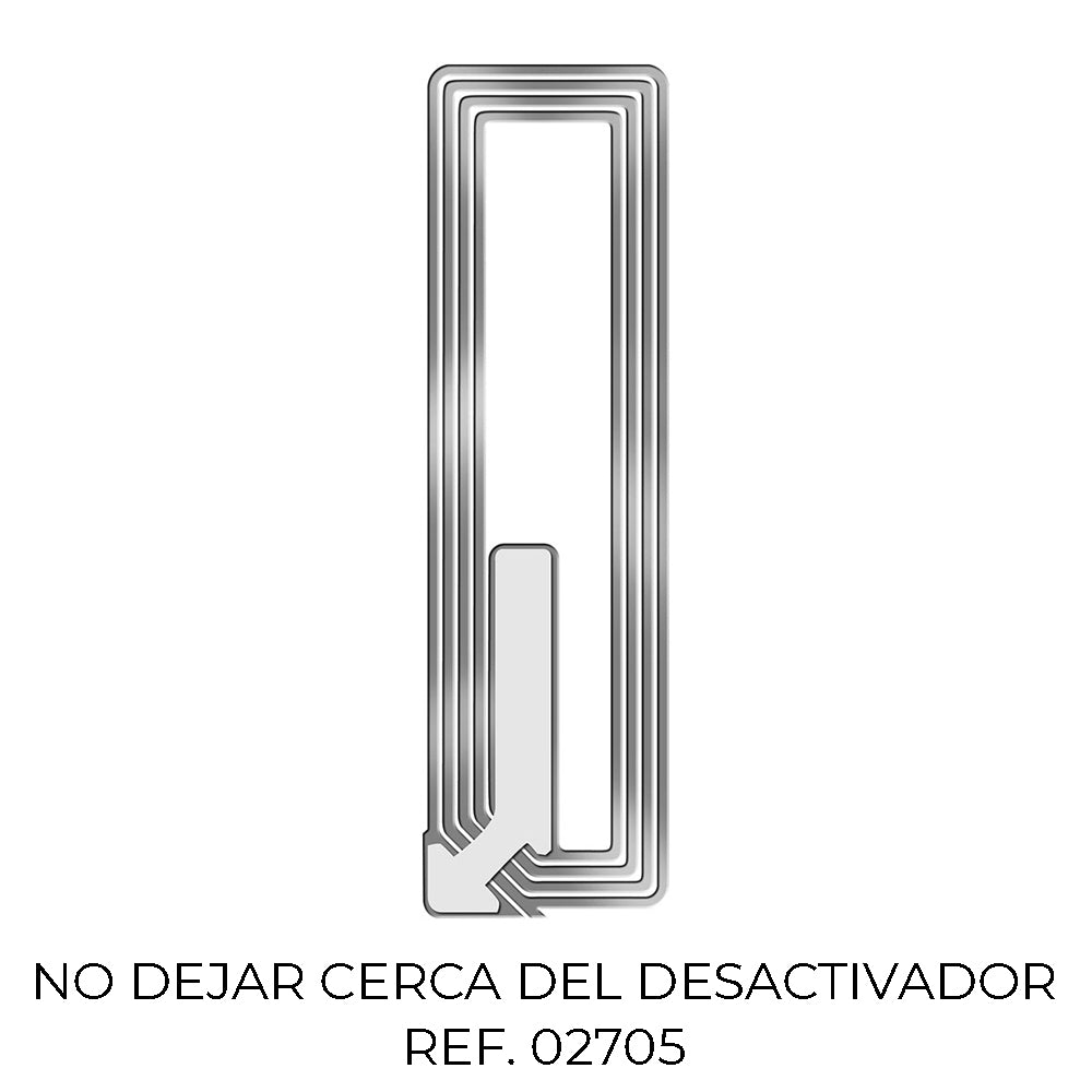 Pack 2000 etiquetas anti-roubo 3210 transparente 1,9x6,5cm 7223155 checkpoint_0
