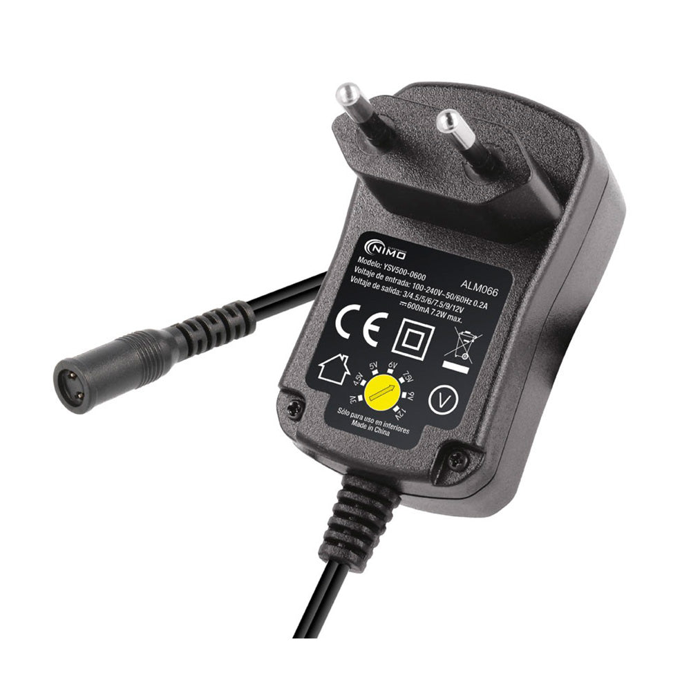 Fonte de alimentaÃ§Ã£o eletrÃ³nica 12v 600mah 7,2w com seletor ajustÃ¡vel de 3v a 12v_0