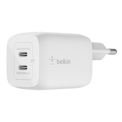 CARICABATTERIE 65W PPS DUAL USB-C GAN UNIVERSALE - BIANCO_1