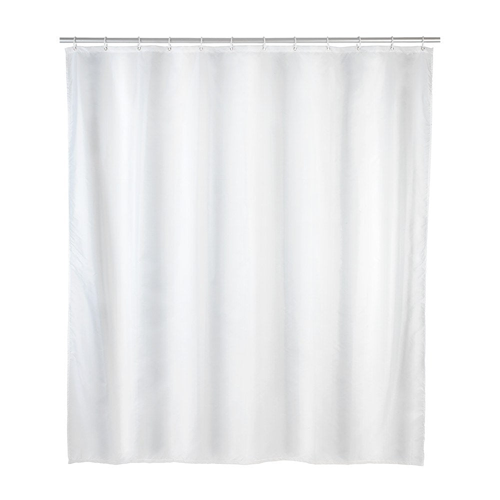 Cortina de duche em poliÃ©ster, branco, 180 x 200 cm_0