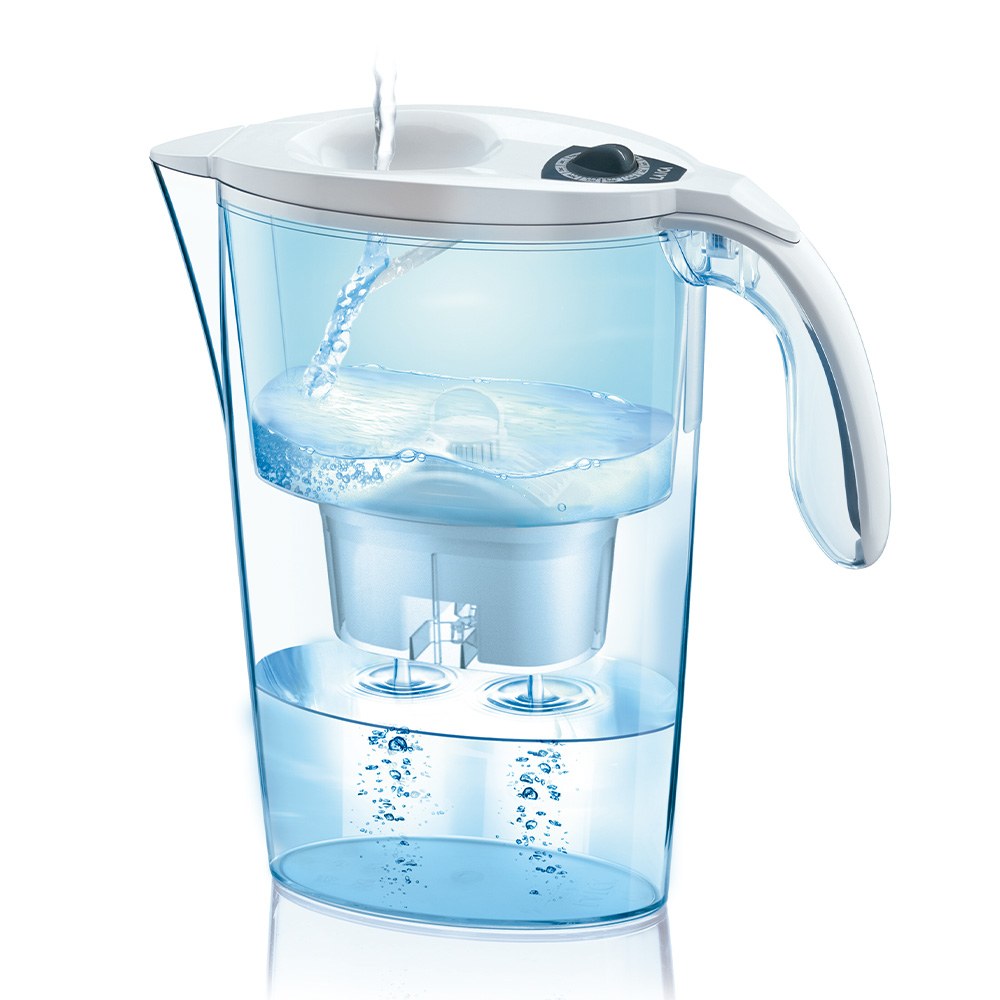 Pack Jarra Filtrante Laica Stream/ 2.3L/ Blanca/ Jarra + 1 Filtro BI-FLUX_1