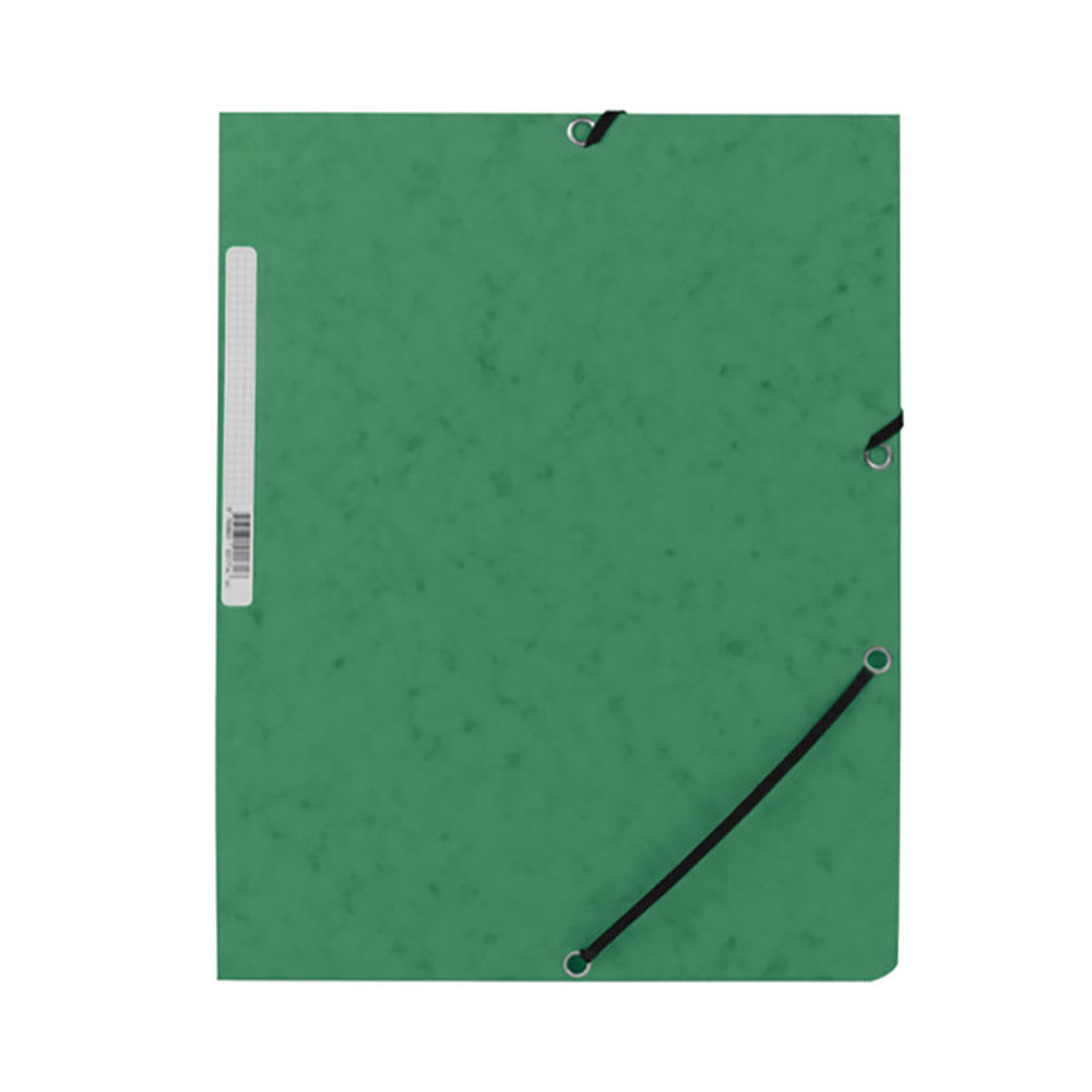 Capa com elÃ¡sticos kf02167 cartÃ£o verde com abas din a4 q-connect_0