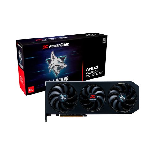 Placa Gráfica PowerColor Radeon RX 9070 XT Hellhound / 16GB OC / Preto_0