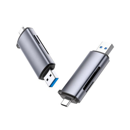 Ugreen CM185 50706 reader for SD / micro SD cards on USB-A 3.0 / USB-C 3.0 - gray_0