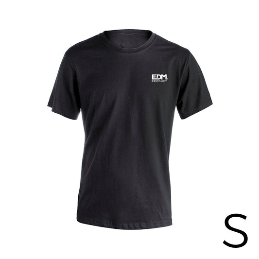 *merchandising* camiseta preta tamanho-s manga curta bordada edm_0