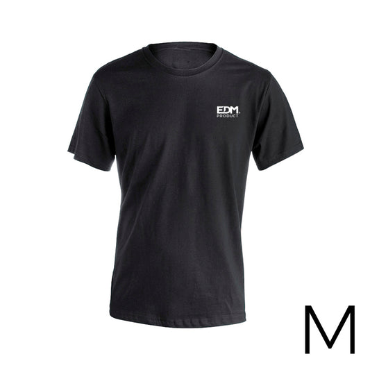 *merchandising* camiseta preta tamanho-m manga curta bordada edm_0