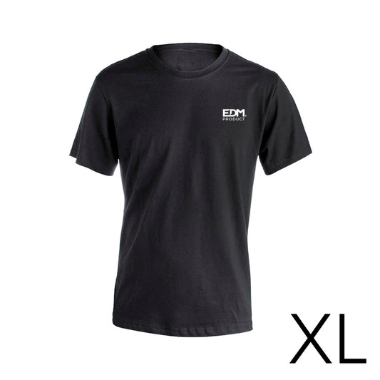*merchandising* camiseta preta tamanho-xl manga curta bordada edm_0