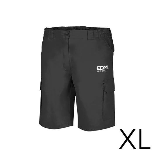 *merchandising* bermuda preta tamanho-xl serigrafiada edm_0