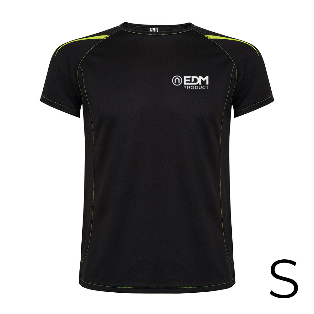 *merchandising* t-shirt desporto preta tamanho-s roly edm_0