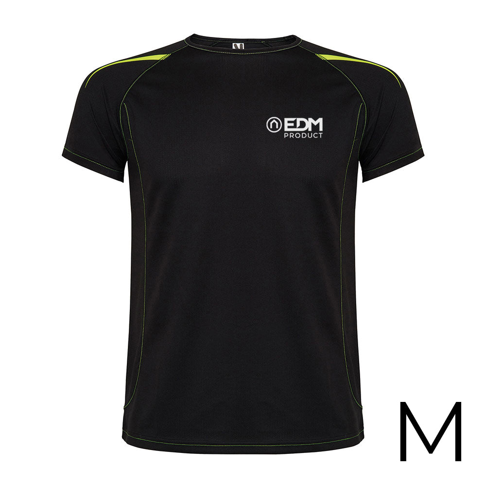 *merchandising* t-shirt desporto preta tamanho-m roly edm_0