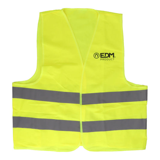 Merchandising colete refletor amarelo tamanho adulto edm_0