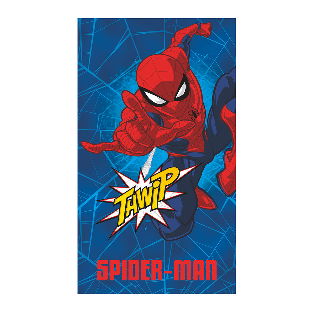 Toalha de praia de algodÃ£o 300g 70x140cm spiderman_0