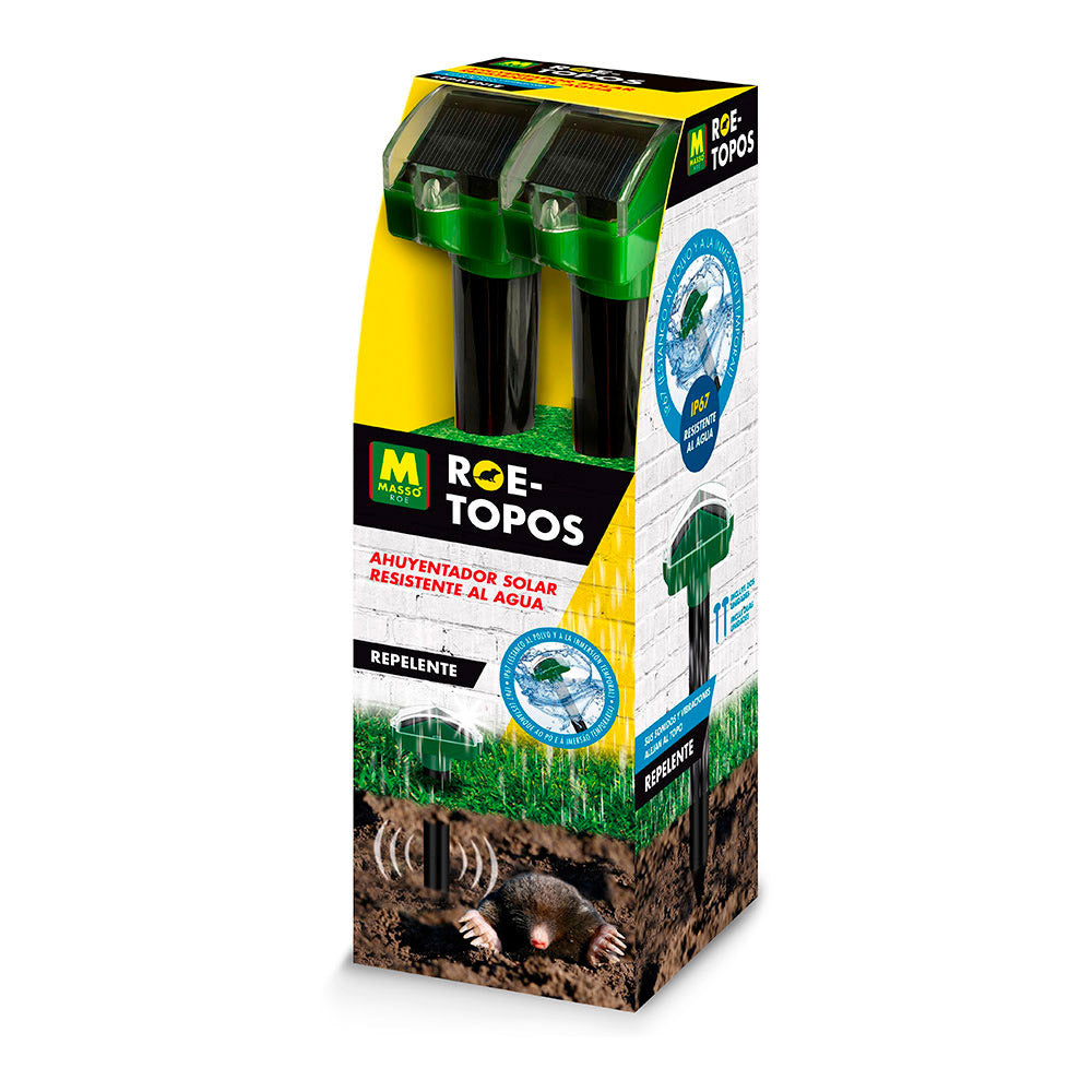 Repelente solar para toupeiras resistente Ã  Ã¡gua 2un roe 231644 massÃ³_0