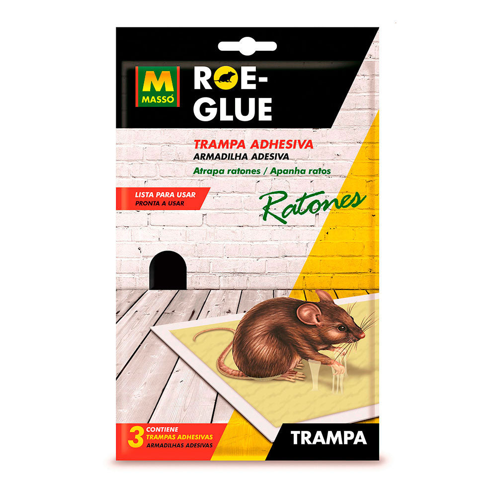 Roe-glue ratoeira adesiva para ratos 3un 231185 massÃ³_0