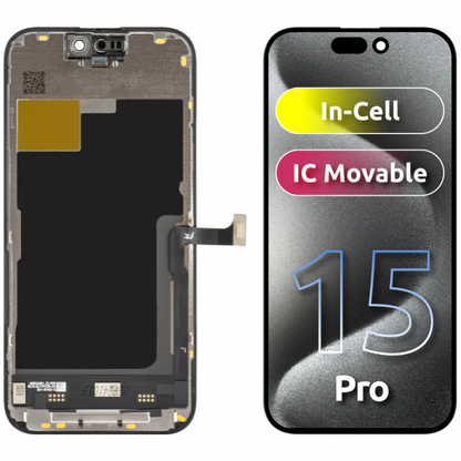 Módulo LCD JK In Cell IC para iPhone 15 Pro Preto