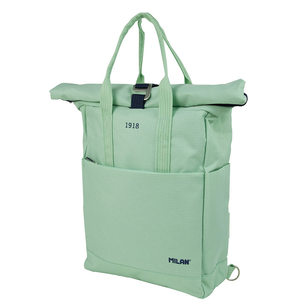 Mochila urbana com fecho superior enrolÃ¡vel 10 l serie 1918, verde milan_0