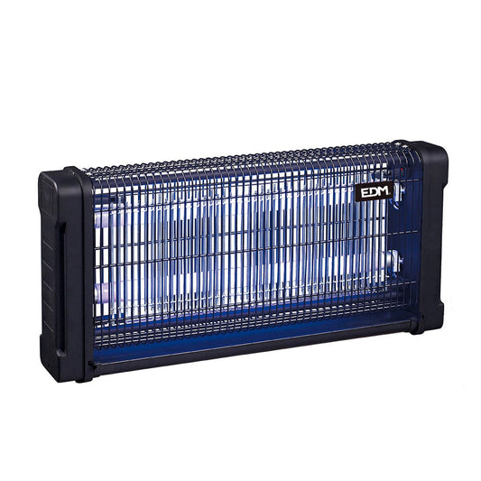 Mata insetos eletrÃ´nico profissional 2x15w 100mÂ² 54,2x10x26,5cm 340Â° cor preto edm_0