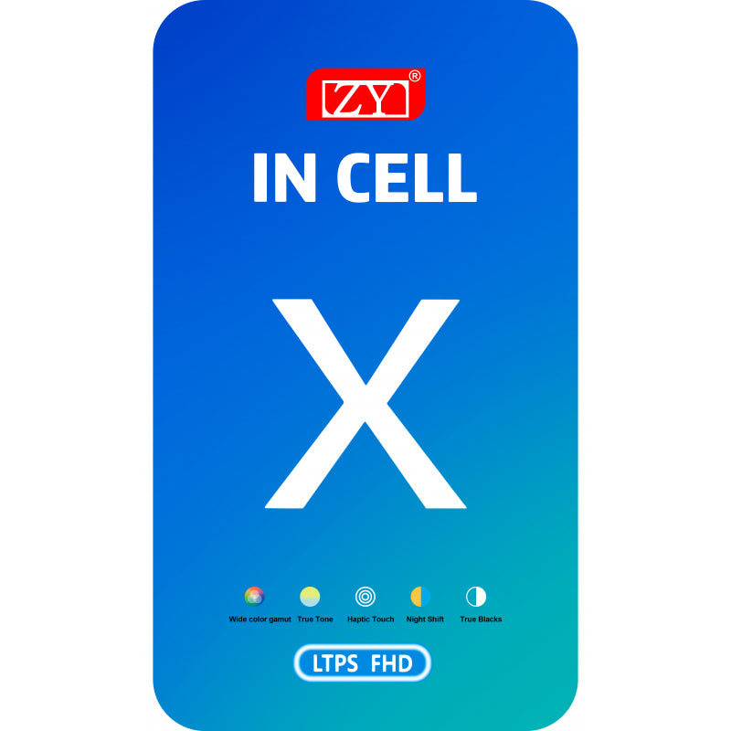 Módulo LCD ZY In Cell para iPhone X Preto