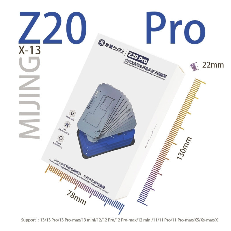 Suporte de Reballing Mijing Z20 Pro iPhone X a 13 Pro Max