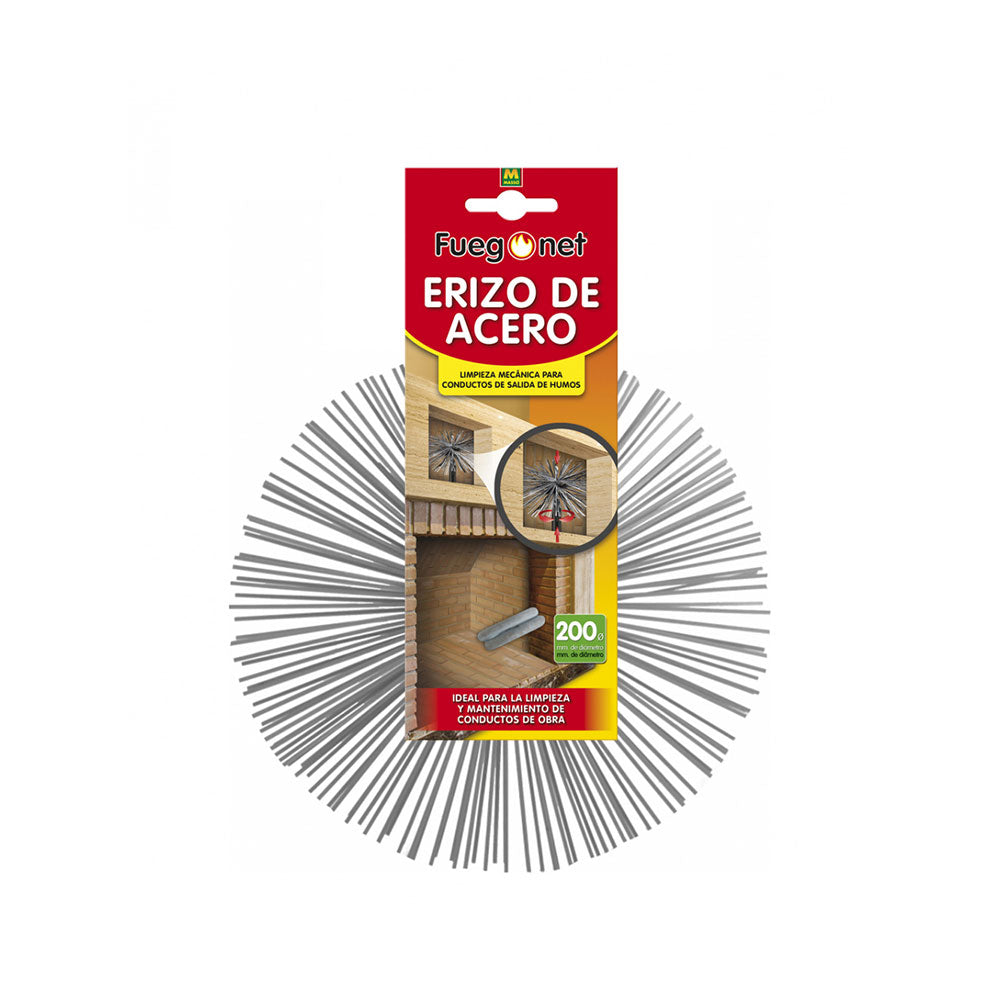 Limpa fuligem ouriÃ§o de aÃ§o Ã¸200mm fuegonet 231542 massÃ³_0